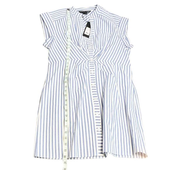 Veronica Beard Giuliana Seersucker Dress Blue White Stripe Women’s Size X-Large - Picture 8 of 12